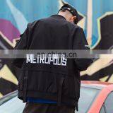 Fall Latest Style Stand Collar Jacket Sports Handsome Loose Personality Casual Hip Hop Jacket Men thumbnail-6