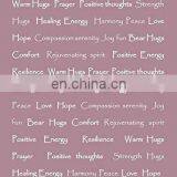 Recycle Warm Hugs Positive Energy Healing Thoughts Blanket Comfort Caring Message Print Combo Gift Pack Fragrance Throw Blanket thumbnail-7