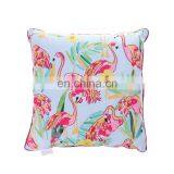 Outdoor Accent Pillow Cover Flamingo Paradise Large Water UV Stain-Resistance Tropical Decorative Replacement Cushion Cover thumbnail-2