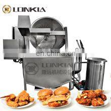 Electric Gas Heating Chicken Snacks Fryer Machine With Automatically Oil Filter For Sale thumbnail-3