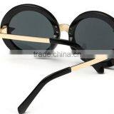 Designer Unique Style Fashionable Full Metal Frame Mirror Round Sunglasses With Sun and Star Decoration thumbnail-4