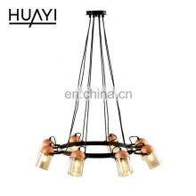 HUAYI New Model Simple Style Modern E14 Bulb 300w 480w Living Room Bedroom Indoor Pendant Light thumbnail-4