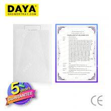 DAYA Resin Solid Surface Bathroom Artificial Stone Light Shower TrayBlanco，Crema，Cemento，Antracite，Nero Struttura in Legno Piatto Doccia ColoratoRemplacement de Baignoire Personnalisé Texture de Pierre D'ardoise Base de Douche thumbnail-3