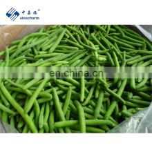 Sinocharm Frozen vegetable New Crop 7-13 cm Whole Top Green Pearl IQF Frozen Green Bean