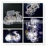 White Battery Operated Fairy Led Lights With Fancy Design Flowers thumbnail-1