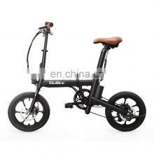 OEM customized 16inch 36v 250W 32KM/H speed electric city bike folding E-Bike