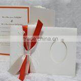 2016 Hot Sale Customized Elegant Indian Wedding Invitation Card Luxury With Lace and Ribbon thumbnail-2