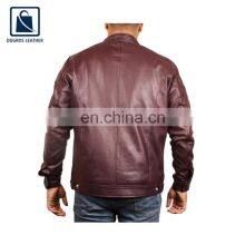 2021 Exclusive Range Hot Selling Zipper Closure Type Genuine Leather Jacket for Men thumbnail-4