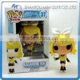 Mini Qute Funko Pop Anime Hatsune Miku Kagamine Rin Girl Gift Super Hero Action Figures Cartoon Models Educational Toy NO.FP 37
