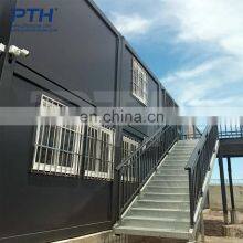 Prefab Black Steel Structure Two Story Container Luxury Villa for Sale thumbnail-1
