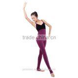 Velvet Double Straps Ballet Camisole Leotards With Pants, Ballet Costumes Unitards thumbnail-3