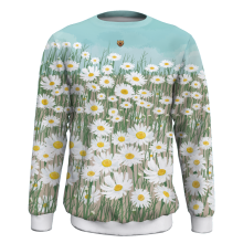2022 round neck sweatshirts with beautiful flowers patterns