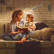 Meanyee Wall Mount Reading Lamp Headboard Bedside Lights With Switch/Flexible Gooseneck/Surface/Brushed Nickel/3000K LED/MY-WN188N thumbnail-5