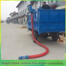 10-meter Three-phase Electric Grain Suction Machine, Hose-conveying Wheat Elevator, Movable Flexible Auger Grain Suction and Material Suction Machine thumbnail-1