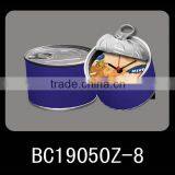 Canned Quartz Clock, Hot Sale Magnetic Purple Can Clock,can Shape Table Alarm Clock thumbnail-1