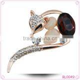 Fashion Sexy Fox Brooch Rhinestone Brooch for Men Popular Jewelry thumbnail-1