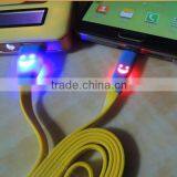 2015 Smile Face V8 Micro USB Cable For Samsung S6 S5 Note 2 Note Micro USB Cable With Led Light Quality Choice thumbnail-1