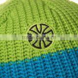 Promotional Wholesale Cheap Winter Adult Custom Woolen Stripe Pattern Knit Cap thumbnail-5