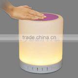 LED TF Aux Bluetooth 7 Colors Changering Wireless Smart Bluetooth Lamp Speaker With Blue Green Light Hook thumbnail-5