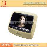 Anti-high Temperature Material 9 Inch Car Headrest DVD Player With USB, Wireless Game