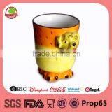 Ceramic Emboss 3D Animal Shape Coffee Mug thumbnail-1