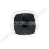 925 Wholesale Silver Black Onyx Cushion Gemstone Stylish Band Rings Jewelry thumbnail-1