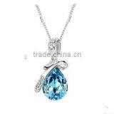 New Design Zircon Sapphire Pendant Necklace FQ-1002