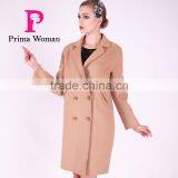 2016 New Design Spring Women Length Slim Fit Wool Coat thumbnail-2