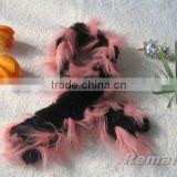 factory direct supply fashion dyed Rex Rabbit Scarf Real Fur Scarf in high quality