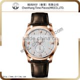Elegance quartz luminous wrist geneva watches woman stainless steel case leather strap water resistant watch