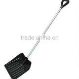 18 Inch Black Heavy Duty Plastic Snow Shovel With D-Grip thumbnail-1