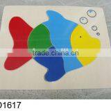 Hot Selling Educational Wooden Toys Fish Wooden Puzzle thumbnail-1