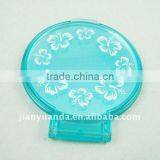 Cute Single Double Sided Plastic Mini Round Mirrors for Souvenir