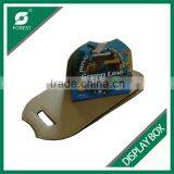 CUSTOM PRINT C FLIUTE CORRUGATED DISPLAY CARTONS PAPERBOARD FLAT SHIPPING CARRIERS WITH HANDLES