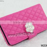 For Blackberry BB10 Z10 Leather Case.Luxury Diamond Leather Case