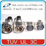 7 pins Mini metal circular push-pull electrical connector Plug and socket