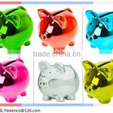 ceramic pig bank Metallic Piggy Money Bank