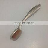 Pro Oval 1 PC Pro Women Lady Cosmetic Makeup Face Powder Blusher Soft Toothbrush Gold Curve Brush Foundation