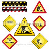 reflective aluminium construction safety signs for road work safety
