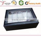 High Quality 10 Packs Clear Window Leather Display Watch Box thumbnail-2