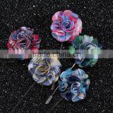 Silk Flower Brooch and Fabric Poppy Flower Lapel Pin for Dress thumbnail-1