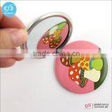 Round Shape Makeup Mirror Cheap Wholesale Custom 58/75mm Small Gift Mirror thumbnail-5