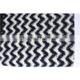 China Style 100%polyester Wave Design Coarse Jacquard Elastic Knit Fabric thumbnail-2