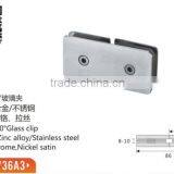 Shower Screen Fittings 180 Glass-to-Glass Clip Shower Glass Bracket thumbnail-2