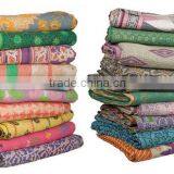 Kantha Quilt Handmade Vintage Kantha Quilt Throw Bedding Vintage Gudari Ralli Handmade thumbnail-1