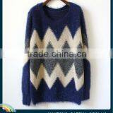 Lday's Argyle Intarsia Jacquard Fashion Knitwear