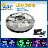 2016 Hot Waterproof 12V 5M Flexible 5M 150 RGB 5050 Remote Control Rgb Bulb thumbnail-1