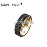 Wholesale Fashion New Design 8mm Tungsten Carbon Fiber Ring With cz thumbnail-6