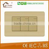 Gold Supplier Kuwait Market Aluminum Material 2gang 1 Way Light Switch 110V thumbnail-3