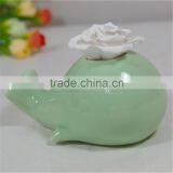 2016 New Design Ceramic Aroma Pot With Flower Set thumbnail-2